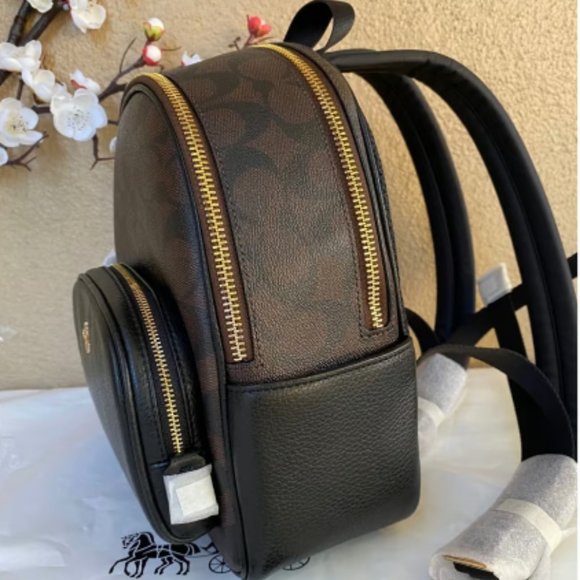 NWT Coach Mini Court Backpack In Signature Canvas c8604 - Picture 5 of 9